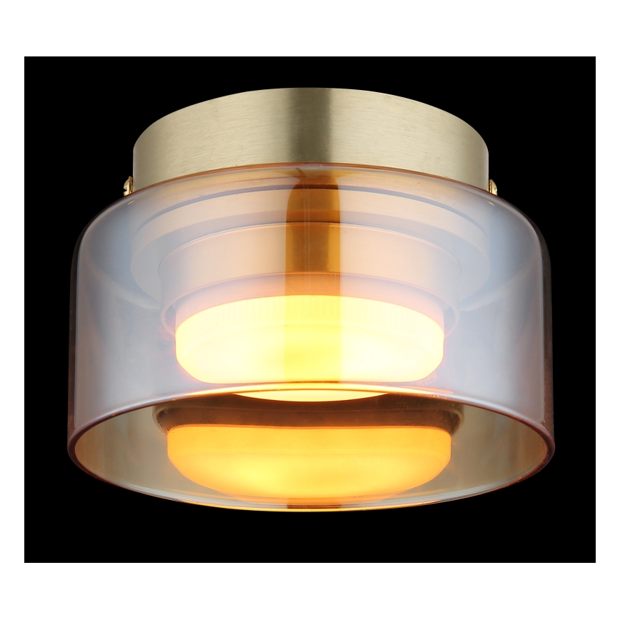 Globo - LED plafondlamp 1xGX53/6W/230V diameter 13 cm gerookt/bruin