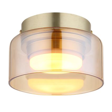 Globo - LED plafondlamp 1xGX53/6W/230V diameter 13 cm gerookt/bruin