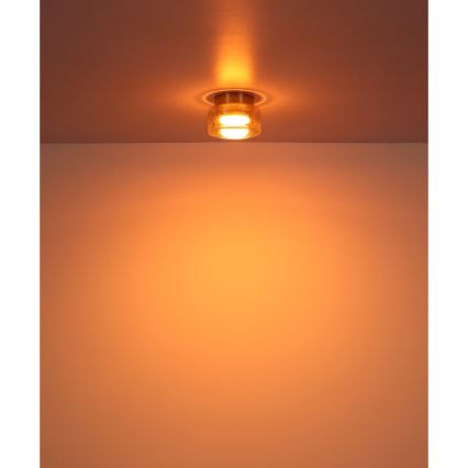 Globo - LED plafondlamp 1xGX53/6W/230V diameter 13 cm gerookt/bruin
