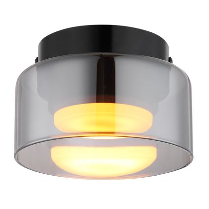 Globo - LED plafondlamp 1xGX53/6W/230V diameter 13 cm gerookt/zwart