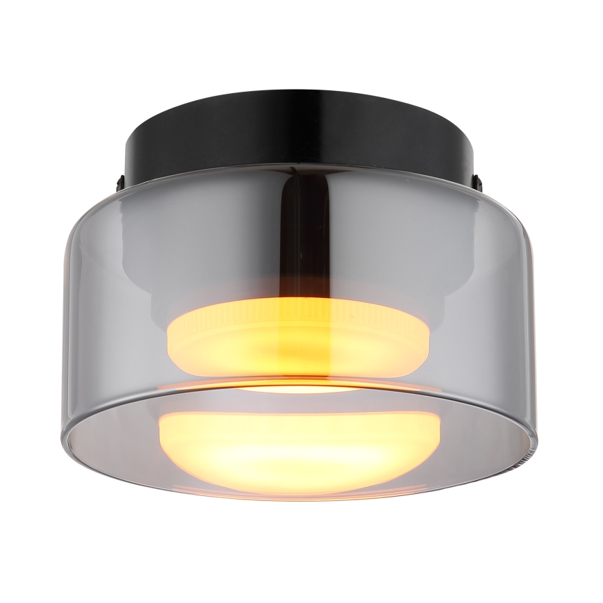 Globo - LED plafondlamp 1xGX53/6W/230V diameter 13 cm gerookt/zwart
