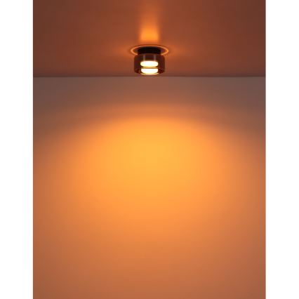 Globo - LED plafondlamp 1xGX53/6W/230V diameter 13 cm gerookt/zwart