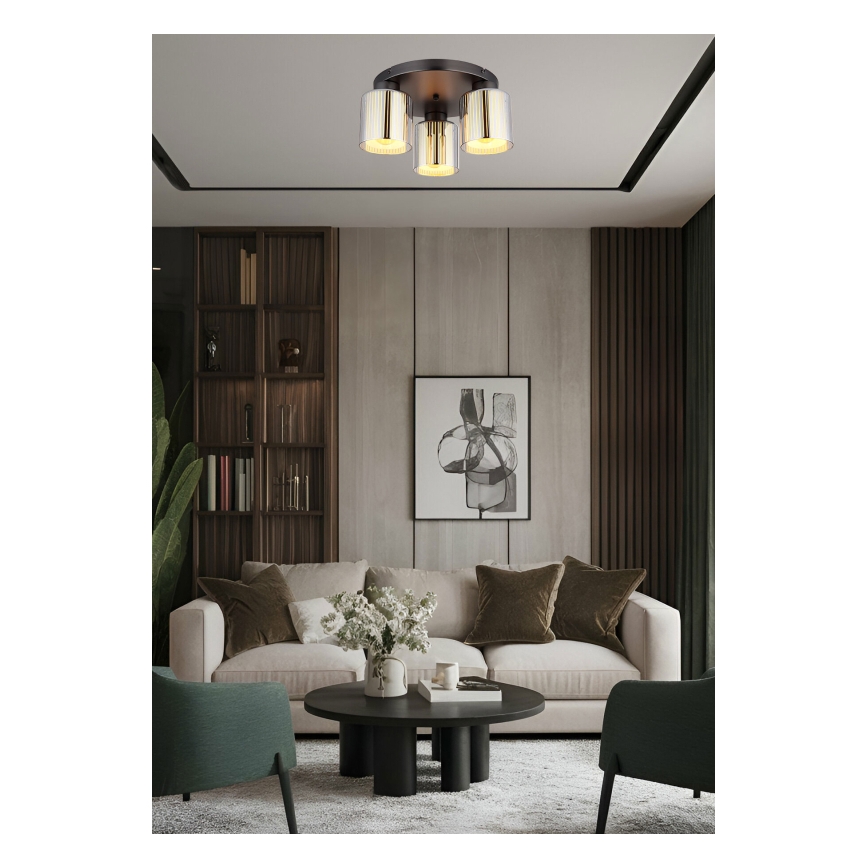 Globo - Plafondlamp 3xE27/60W/230V diameter 34,5 cm