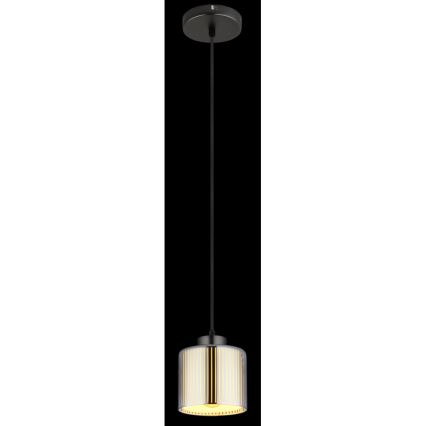 Globo - Hanglamp aan een koord 1xE27/60W/230V glanzend chroom diameter 14 cm
