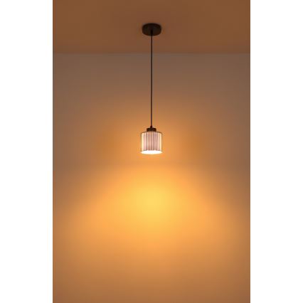 Globo - Hanglamp aan een koord 1xE27/60W/230V glanzend chroom diameter 14 cm