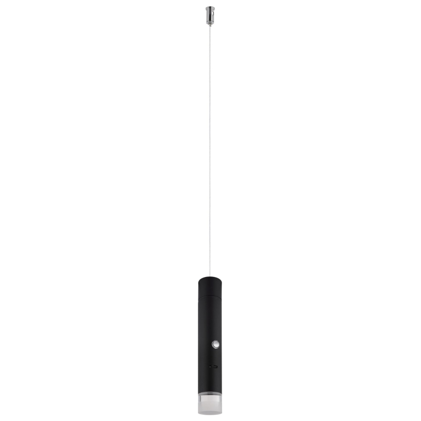 Globo - Dimbare LED-oplaadlamp 2-in-1 met aanraakbediening LED/2W/230/5V zwart