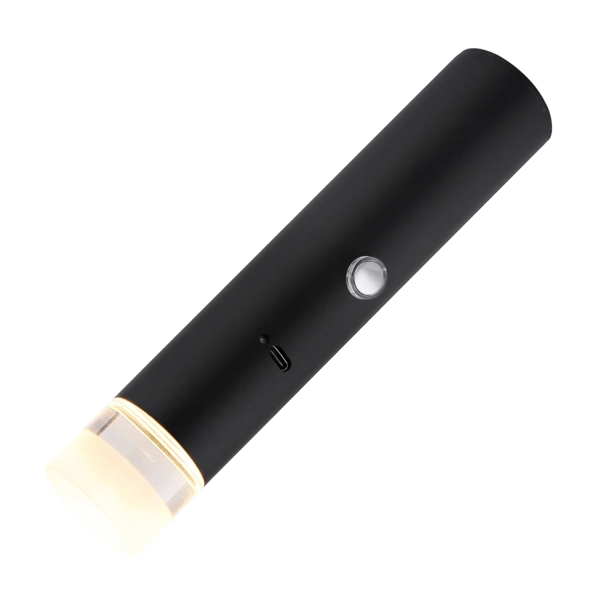 Globo - Dimbare LED-oplaadlamp 2-in-1 met aanraakbediening LED/2W/230/5V zwart