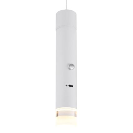 Globo - LED dimbare, oplaadbare lamp met aanraakbediening 2-in-1 LED/2W/230/5V wit
