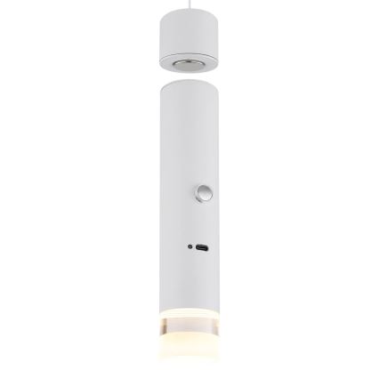 Globo - LED dimbare, oplaadbare lamp met aanraakbediening 2-in-1 LED/2W/230/5V wit