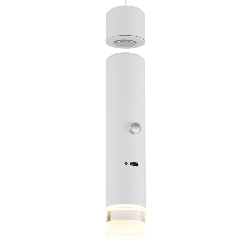 Globo - LED dimbare, oplaadbare lamp met aanraakbediening 2-in-1 LED/2W/230/5V wit