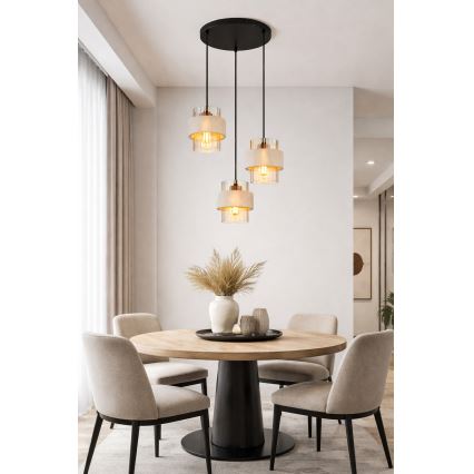 Globo - Hanglamp aan kabel 3xE27/40W/230V
