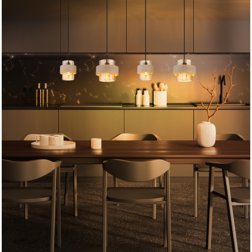 Globo - Hanglamp met kabel 4xE27/40W/230V