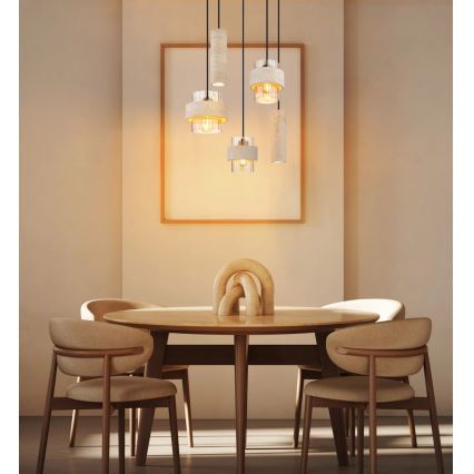 Globo - Hanglamp met kabel 3xE27/40W/230V + 2xGU10/10W