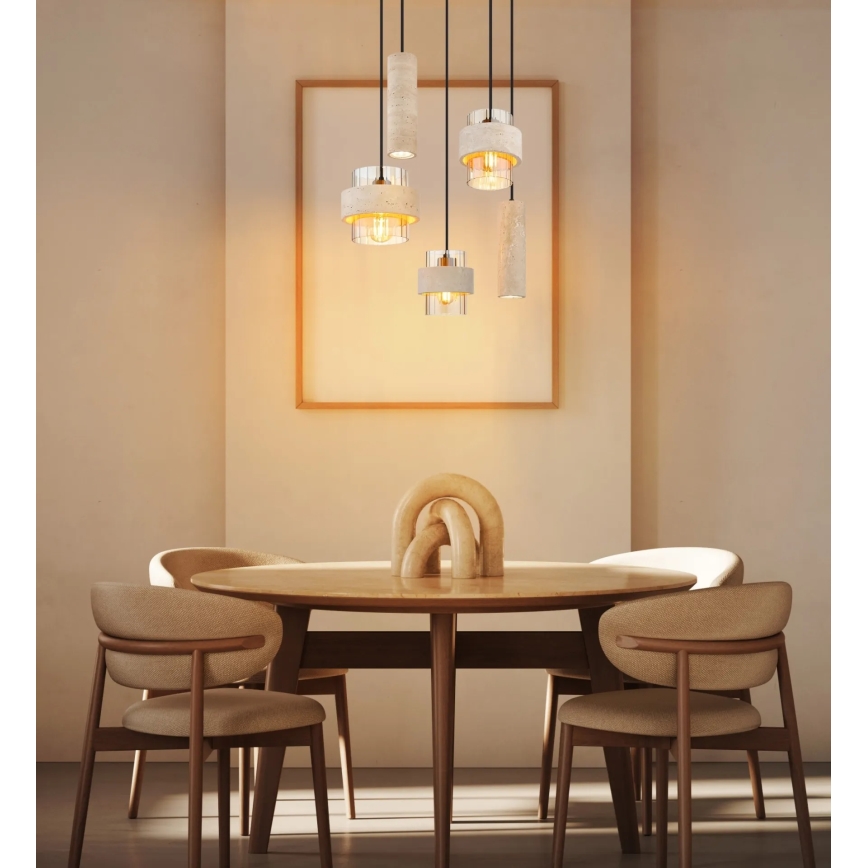 Globo - Hanglamp met kabel 3xE27/40W/230V + 2xGU10/10W