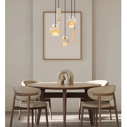 Globo - Hanglamp met kabel 3xE27/40W/230V + 2xGU10/10W