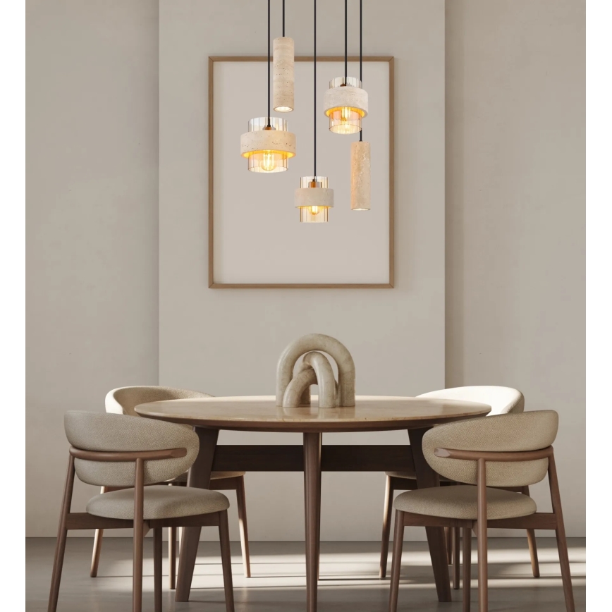 Globo - Hanglamp met kabel 3xE27/40W/230V + 2xGU10/10W