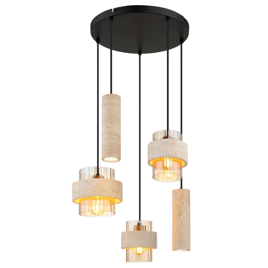 Globo - Hanglamp met kabel 3xE27/40W/230V + 2xGU10/10W