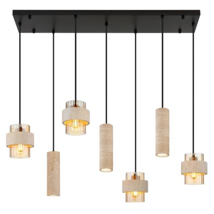 Globo - Hanglamp aan kabel 4xE27/40W/230V + 3xGU10/10W