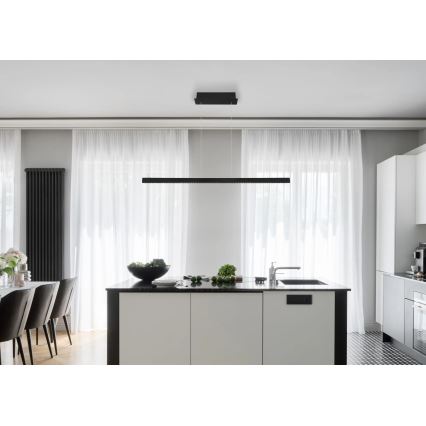 Globo - Dimbare LED-hanglamp met aanraakbediening aan kabel LED/43W/230V 4000K zwart