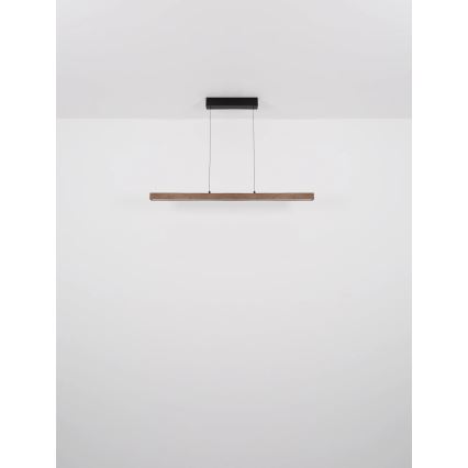 Globo - Dimbare LED-hanglamp met aanraakbediening aan kabel LED/24W/230V + LED/3W 3000K bruin