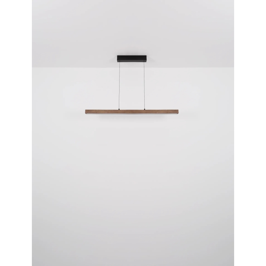 Globo - Dimbare LED-hanglamp met aanraakbediening aan kabel LED/24W/230V + LED/3W 3000K bruin