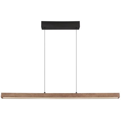 Globo - Dimbare LED-hanglamp met aanraakbediening aan kabel LED/24W/230V + LED/3W 3000K bruin