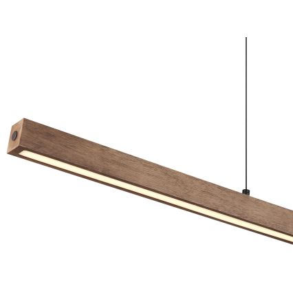 Globo - Dimbare LED-hanglamp met aanraakbediening aan kabel LED/24W/230V + LED/3W 3000K bruin