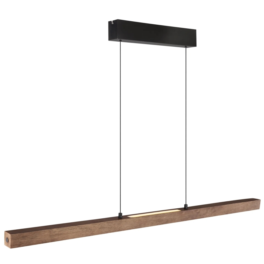 Globo - Dimbare LED-hanglamp met aanraakbediening aan kabel LED/24W/230V + LED/3W 3000K bruin