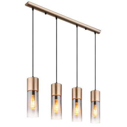 Globo - Hanglamp aan een koord 3xE27/25W/230V brons