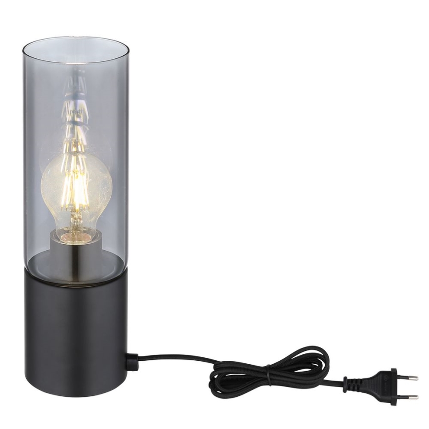 Globo - Touch tafellamp 1xE27/25W/230V diameter 9 cm zwart