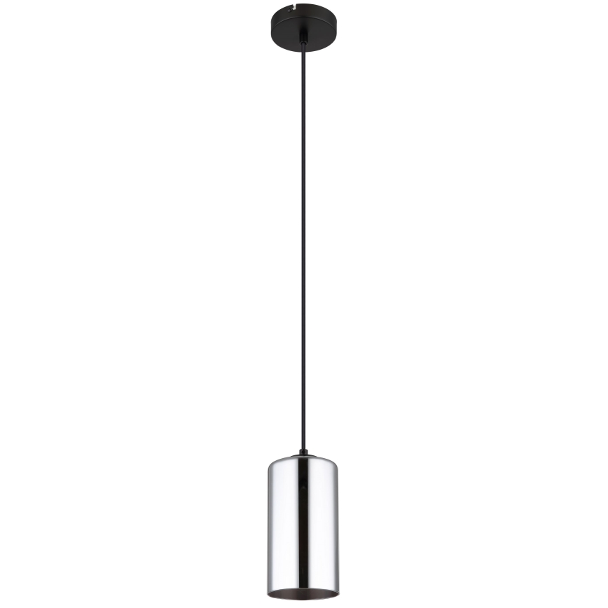 Globo - Hanglamp aan een koord 1xE27/25W/230V diameter 11 cm zwart
