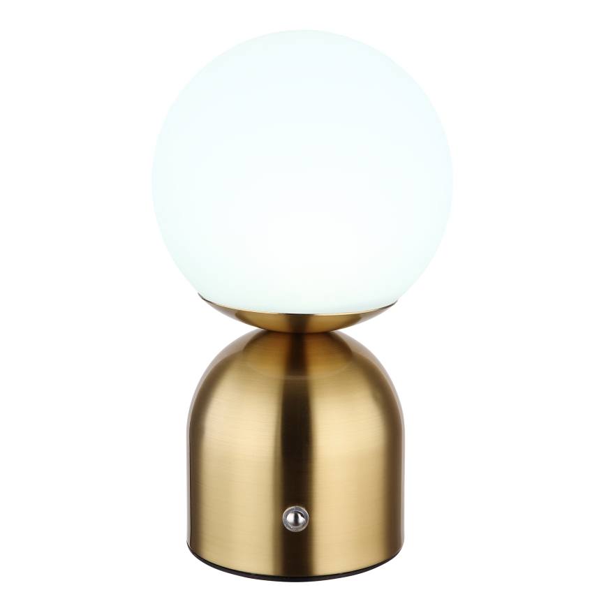Globo - Dimbaar LED touch tafellampje LED/2,5W/3,7V 2700K/4000K/6500K 1800 mAh USB messing