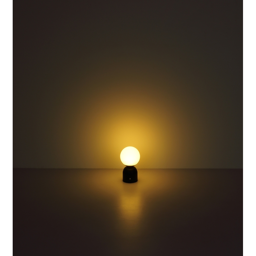 Globo - Dimbaar LED touch tafellampje LED/2,5W/3,7V 2700K/4000K/6500K 1800 mAh USB mat chroom