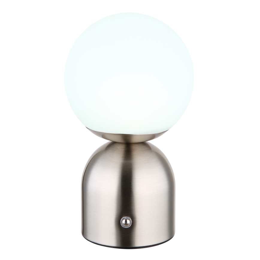 Globo - Dimbaar LED touch tafellampje LED/2,5W/3,7V 2700K/4000K/6500K 1800 mAh USB mat chroom
