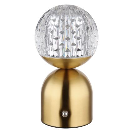Globo - Dimbaar LED touch tafellampje LED/2,5W/3,7V 2700/4000/6500K 1800 mAh USB messing
