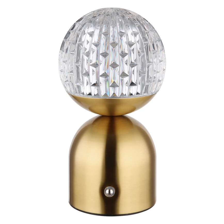 Globo - Dimbaar LED touch tafellampje LED/2,5W/3,7V 2700/4000/6500K 1800 mAh USB messing
