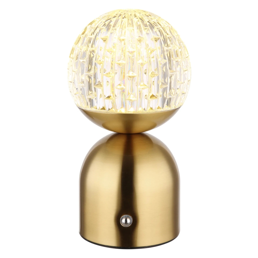 Globo - Dimbaar LED touch tafellampje LED/2,5W/3,7V 2700/4000/6500K 1800 mAh USB messing