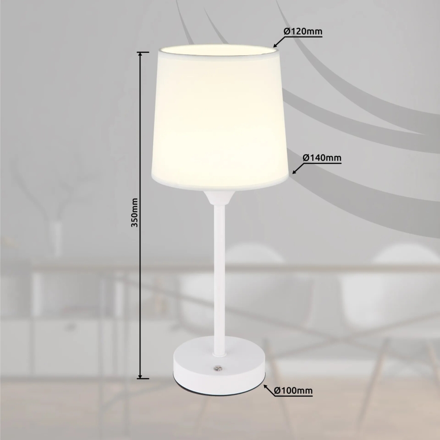 Globo - LED Dimbare oplaadbare touch tafellamp LED/2,5W/3,7V 2700/4000/6500K 1800 mAh wit