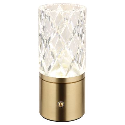 Globo - Dimbaar LED touch tafellampje LED/2,5W/3,7V 2700K/4000K/6500K 1800 mAh USB goud