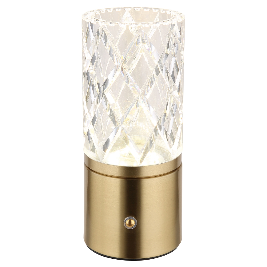 Globo - Dimbaar LED touch tafellampje LED/2,5W/3,7V 2700K/4000K/6500K 1800 mAh USB goud