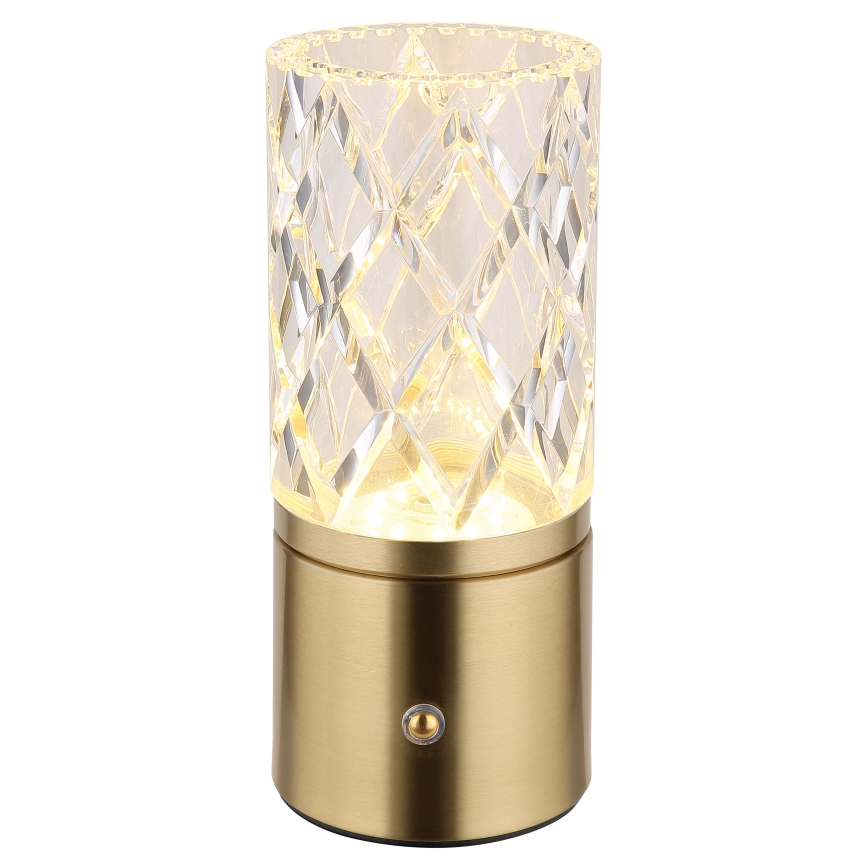 Globo - Dimbaar LED touch tafellampje LED/2,5W/3,7V 2700K/4000K/6500K 1800 mAh USB goud