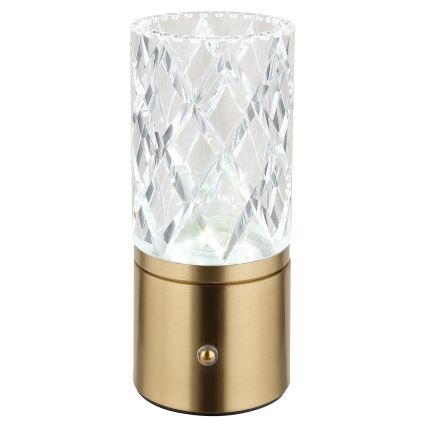Globo - Dimbaar LED touch tafellampje LED/2,5W/3,7V 2700K/4000K/6500K 1800 mAh USB goud