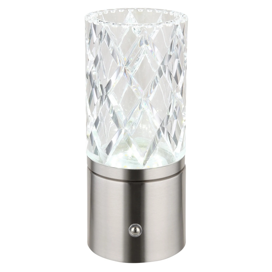 Globo - Dimbaar LED touch tafellampje LED/2,5W/3,7V 2700K/4000K/6500K 1800 mAh USB mat chroom