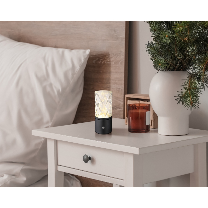 Globo - Dimbaar LED touch tafellampje LED/2,5W/3,7V 2700K/4000K/6500K 1800 mAh USB zwart