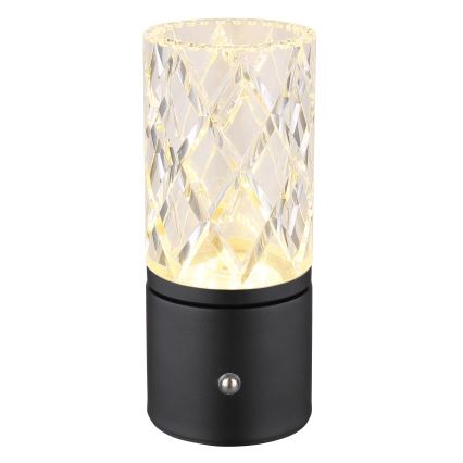 Globo - Dimbaar LED touch tafellampje LED/2,5W/3,7V 2700K/4000K/6500K 1800 mAh USB zwart