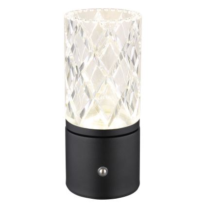 Globo - Dimbaar LED touch tafellampje LED/2,5W/3,7V 2700K/4000K/6500K 1800 mAh USB zwart