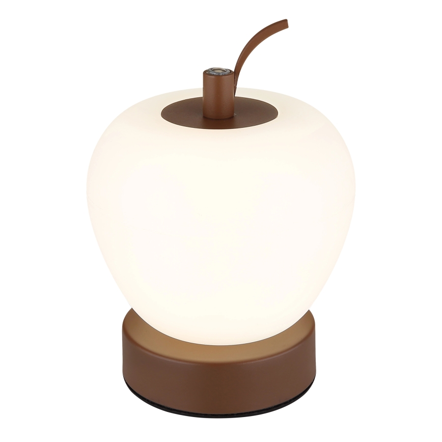 Globo - Dimbaar LED touch tafellampje LED/2W/3,7V 2700K/4000K/6500K 1200 mAh USB bruin