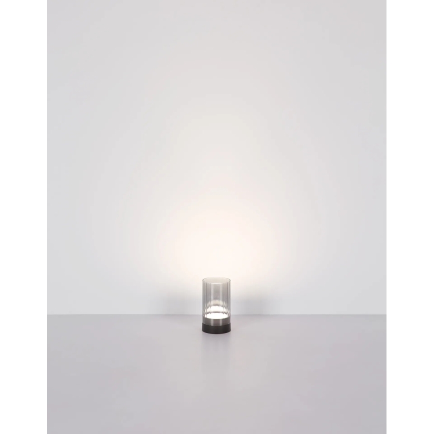 Globo - LED Buiten dimbaar oplaadbaar aanraken tafellamp LED/2W/3,7V 2700/4000/6500K 1200mAh IP44 grijs