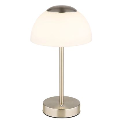 Globo - LED Dimbare oplaadbare tafellamp LED/2,5W/5V 1800mAh 2700K/4000K/6500K mat chroom