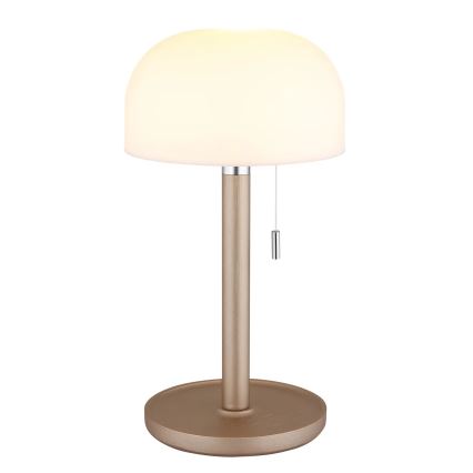 Globo - LED Oplaadbaar tafellamp LED/1,5W/3,7V 3000/4200/6000K 1800mAh bruin